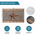 thumbnail image 6 of Vintage Texas Star Brown Placemats Set of 12, Black Plaid Berry Farmhouse Placemats for Dining Table, Place Mats for Kitchen Tabletop, Waterproof Wipeable Dining Table Mats Set, 6 of 9