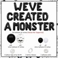 thumbnail image 3 of Halloween Monster Baby Shower Decorations, Black White Balloon Garland Arch Kit and We've Created a Monster Foil Balloons for Gender Reveal Baby Shower Party Supplies, 3 of 6