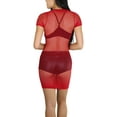 thumbnail image 2 of ToBeInStyle Women's CapSleeve Seamless Fishnet Dress, 2 of 5