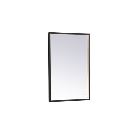 

Elegant Decor MRE61830BK 18 x 30 in. 3000K 4200K & 6400K Pier LED Mirror with Adjustable Color Temperature in Black