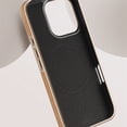 thumbnail image 6 of Luxury Business Plating Frame Leather Magnetic Back Case for iPhone 16 15 Pro Max for magsafe Wireless Charge Shockproof Cover (White,For iPhone 16Pro Max), 6 of 7
