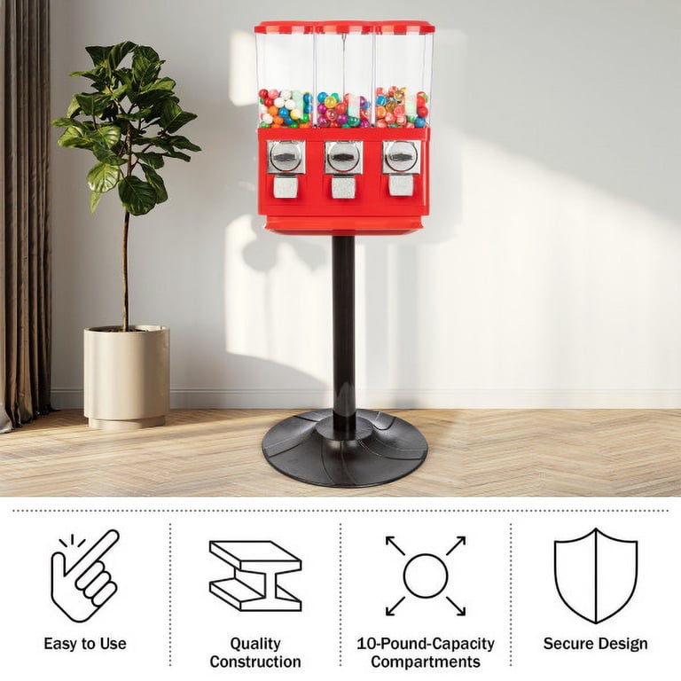 Great Northern Popcorn, Triple Vending Machine Candy Dispenser