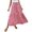 Pink, variant on Ediodpoh Women's Skirts High Waist A Line Skirt with Three Layer Tiered Design for Daily Casual Wear Comfortable Stretchy Flowy Midi Long Skirts for Women Yellow S
