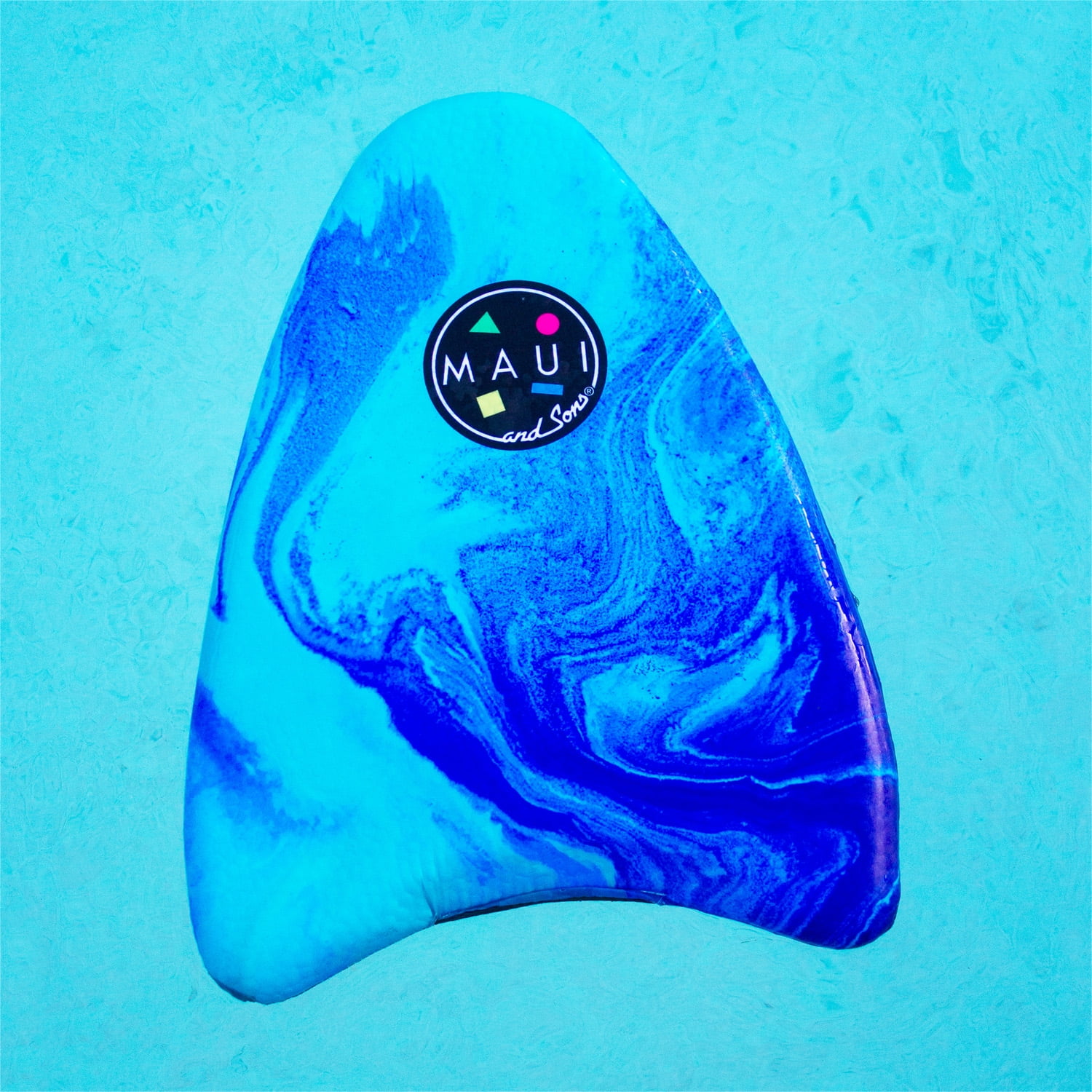 Maui and Sons 17 inch Light Weight Kickboard - Blue Swirl