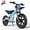 14-Blue, variant on TOKTOO 36V Electric Dirt Bike for Big Kids, 11.8 MPH High-Speed Electric Motorcycle, 200W Motor, 14" Inflatable Tires, White Ride on Dirt Bike