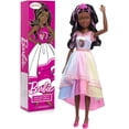 thumbnail image 3 of Muñeca Barbie Gigante Fiesta Unicornio 72cm Pelo Negro Vestido Zapatillas y Corona desmontables, 3 of 4