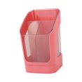 thumbnail image 2 of Organizador de escritorio multiusos con 3 ranuras, soporte para brochas de maquillaje, contenedor de almacenamiento de papelería, portalápices para Rosa, 2 of 8