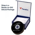 thumbnail image 2 of Philipp Grubauer Colorado Avalanche Autographed Official Game Puck with "1st Avs SO 2/23/19" Inscription - Fanatics Authentic Certified, 2 of 2