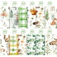 thumbnail image 2 of 24 Sheets Forest Animals Pattern Paper Woodland Animal Scrapbook Paper - 12"x12" Watercolor Forest Jungle Animal Double-Sided Decorative Craft Papers With Plum Deer Squirrel Hedgehog for Card Making, 2 of 7