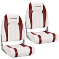 thumbnail image 1 of Asientos para barcos VIVOHOME plegables con respaldo alto, paquete de 2 unidades, impermeables, 1 of 7