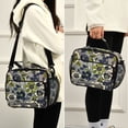 thumbnail image 5 of FORMRS Student Insulated Lunch Bag with Shoulder Strap Reusable Cooler Box for School, Green Floral, 5 of 9