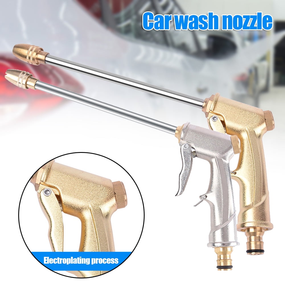 High Pressure Water Sprayer Metal Brass Nozzle Garden Hose Lawn Car