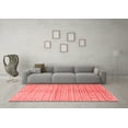thumbnail image 3 of Ahgly Company Indoor Rectangle Abstract Red Contemporary Area Rugs, 4' x 6', 3 of 4