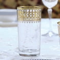thumbnail image 3 of HOMEHUT Gold Embellished High Ball with Gold Rings, Set of 4, 3 of 3