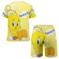 thumbnail image 2 of Looney Tunes Tweety Boys T-Shirt And Shorts Outfit Set Athletic Short Sleeve Tee Mesh Shorts Set for Kids, 2 of 8