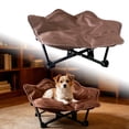 thumbnail image 2 of Folding Elevated Dog Cat Bed Soft Washable Pet Cot with Non- Base Portable Pet Cushion for Indoor Outdoor Camping and Travel, 2 of 4