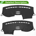 thumbnail image 5 of Unique Bargains Dash Cover for FORD Explorer 2011-2019 Non-Slip Center Console Dash Cover Mat Polyester Silicone Gray, 5 of 7
