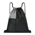 thumbnail image 2 of Large Capacity Drawstring Backpack Sports Bag String Bag for Outdoor Activities Gym Use and Travel with Adjustable Shoulder Straps, 2 of 5