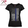 thumbnail image 2 of Rothco Women's Thin Blue Line Longer T-Shirt, 2 of 3