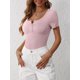thumbnail image 4 of Camiseta ANRABESS de punto acanalado para mujer, primavera y verano 2025, 4 of 6