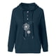 thumbnail image 3 of Gibobby Sudadera mujer con cierre, Bonita sudadera con capucha de manga larga para mujer, de algodón, para adolescentes y niñas, ropa estética de invierno(A,M), 3 of 4