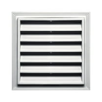 Builders Edge 12 in. W X 12 in. L Wood Grain White Plastic Wall Vent