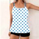 thumbnail image 2 of TaTaai High Stretch Women Split Printed Swimsuit V Neck Two Piece Bathing Suits Soft Quick Dry Beachwear Adjustable Straps Push Up Tops Summer Pool Party Gift, 2 of 6