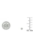 thumbnail image 2 of Dazzlingrock Collection 0.25 Carat (ctw) Round White Diamond Circle Cluster Stud Earrings for Her| 10K White Gold, 2 of 3