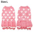 thumbnail image 2 of Ropa para perros de Navidad y Año Nuevo Suéter rosa para perros Love485, 2 of 5