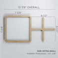 thumbnail image 2 of Ekena Millwork 13 7/8"W x 7 3/8"H x 3/8"T Extra Small Burnett Decorative Fretwork Wood Wall Panels, Hickory, 2 of 8