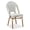 White, variant on PURPLE LEAF OUTDOOR 3-Piece French Bistro Dining Set Round Outdoor Patio Table and 2 Armless Chairs Tempered Glass Top PE Rattan Champagne Finish Aluminum Frame Light Blue