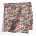 thumbnail image 6 of VargottamPink LeavesPrint Cotton Muslin Napkins - Set of 12, 20-Inch, Luxurious Soft Cloth Napkins for Dining & Events, Absorbent, Washable & Tableware, 6 of 8