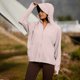 thumbnail image 2 of Blusas de Manga Larga de las Mujeres de Color Sólido con Capucha Cremallera Cardigan Hielo Seda Fina Chaqueta Protectora Solar para Uso Al Aire Libre Casual, 2 of 9