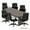 Artisan Gray Set, variant on GOF 8 Ft. Walnut Conference Table with 6 Luxhide Office Chairs (G11776B) – Premium Meeting Room Set