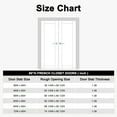 thumbnail image 3 of 64" x 80" 15-Lite Clear Glass Double Doors with French Door Ready-to-Assemble Jamb, Solid Door, Black Levers & Hinges, Interior Door, Pre-finished & Paintable, White, 3 of 7