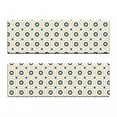 thumbnail image 2 of Retro Bench Cushion Set of 2, Circles and Dots Spots in Different Sizes Symmetrical Pop Art Inspired, Standard Size Foam Pad and Decorative Cover, Sky Blue Black Amber, by Ambesonne, 2 of 4