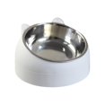 thumbnail image 4 of Pet Feeder Raised Food Feeder Neck Protective Bowl Pet Supplies Anti Slip Metal White, 4 of 8