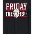 thumbnail image 3 of Friday the 13th - Jason Mask Collegiate Short Sleeve Graphic T-Shirt, 3 of 5