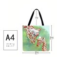 thumbnail image 3 of Bolso de compras de hombro con estampado animal Bolso de mano grande informal (40 * 40 cm) S Tmvgtek Para estrenar, 3 of 3
