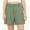 Green, variant on hoksml Women's Chino Shorts - Mid Rise Button Closure with Large Pockets, Casual Everyday Shorts