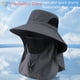 thumbnail image 3 of Sombreros de sol con protección UV para hombre y mujer, gorra de pescador con solapa para el cuello, ideal para caza al aire libre, senderismo, Camping, visera de verano, 3 of 5