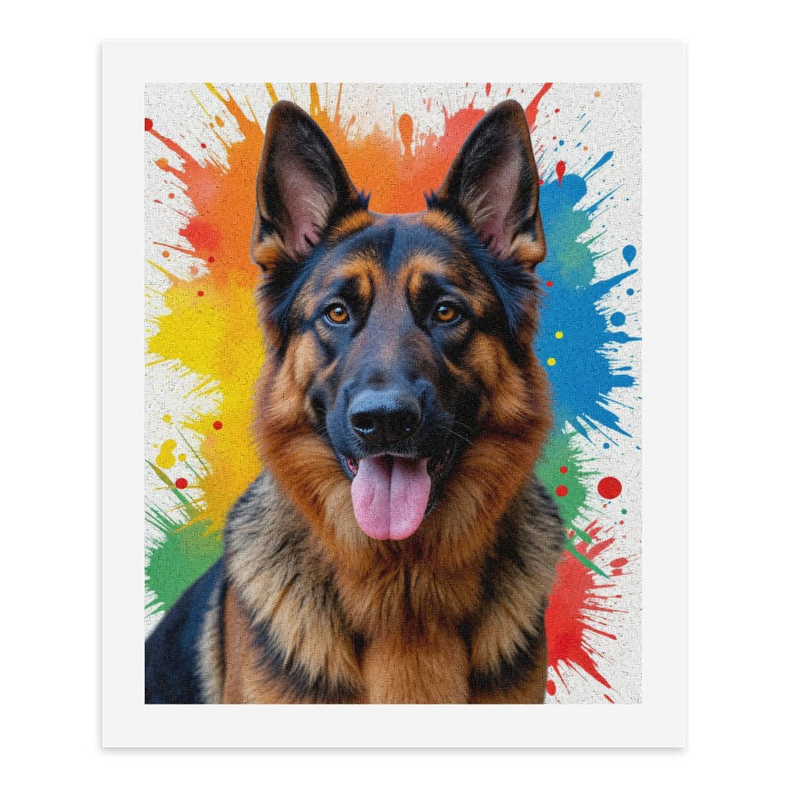 Paint By Numbers Kit for Adults Beginner - DIY Dog Vibrant Colors Art Background Canvas Painting Kits for Adults, Frameless Paint By Number for Adults for Home Wall Decor 16x20 Inch