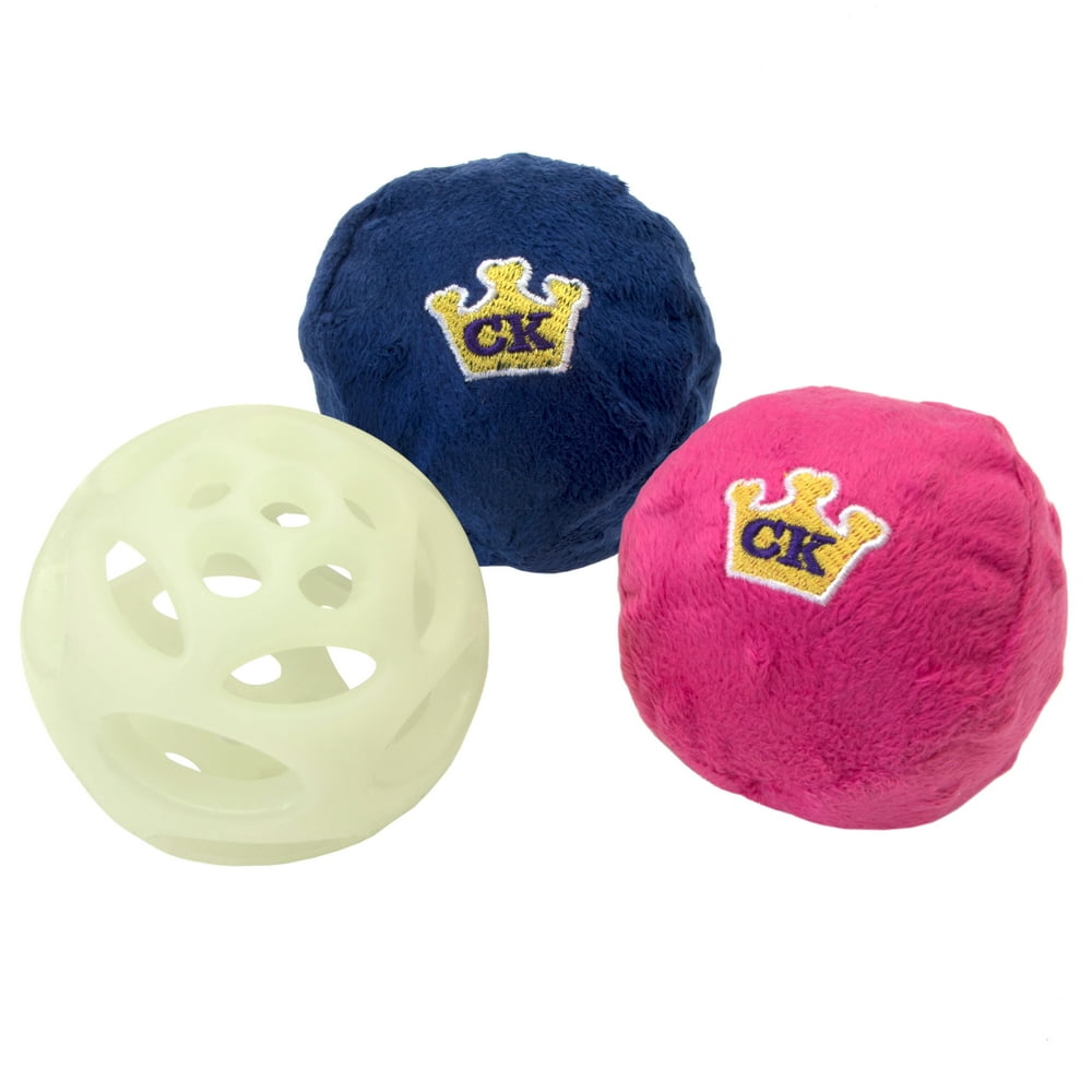 Chew King Dog Toy Large Fetch Ball Medley (3Pack)