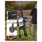 Outdoor Pizza Oven 12, Pellet Wood Fired Pizza Oven, 1000°F, Portable Pizza Maker with Wheels, Wood Burning Oven for Pizza, Bread, BBQ