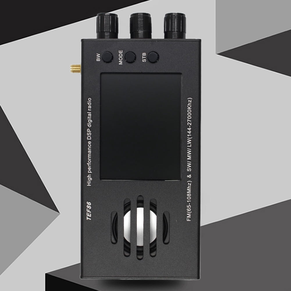 NONDK 3,2 inch LCD-scherm TEF6686 digitale FM-radio-ontvanger (65-108 MHz) en SW/MW/LW (144-27000 Khz) met batterij