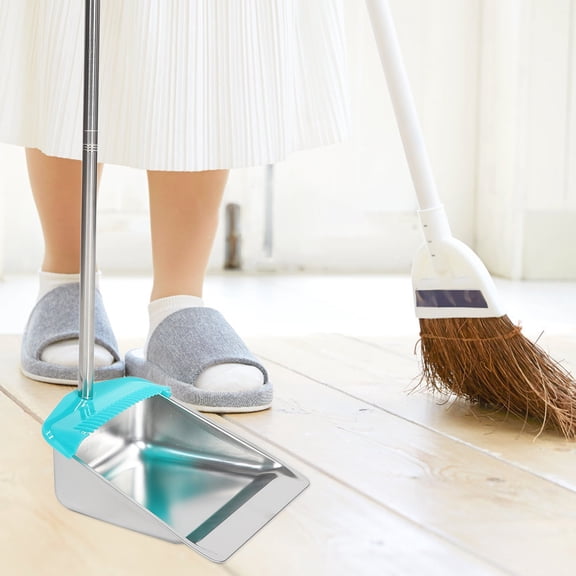 FOMIYES Standing Dustpan Dustpan Plastic Long Handle For Daily Cleaning 1Pack
