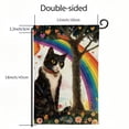 thumbnail image 3 of PHYHOO Rainbow Garden Flag Pansexual Garden Flags Double Sided Vertical Burlap Outdoor Yard Flag Month Decor White, 3 of 6
