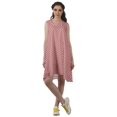 thumbnail image 2 of Moomaya Robe Évasée Sans Manches en Rayonne Robe T-Shirt Imprimée Vêtements de Plage pour Femmes, 2 of 4