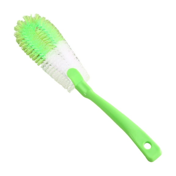 MOQIN Extra Long Handle Bottle & Cup Cleaning Brush - Flexible Nylon Bristle Scrubber for Narrow Neck Containers, Dish Pot Washer Tool with Ergonomic Grip Kitchen Accessory,12 inch