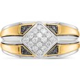 thumbnail image 4 of 14K Two-Tone Black And White Diamond Mens Ring (Size 10) Made In India rm5836-bk-033-wya, 4 of 5
